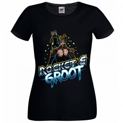 Дамска тениска ROCKET & GROOT